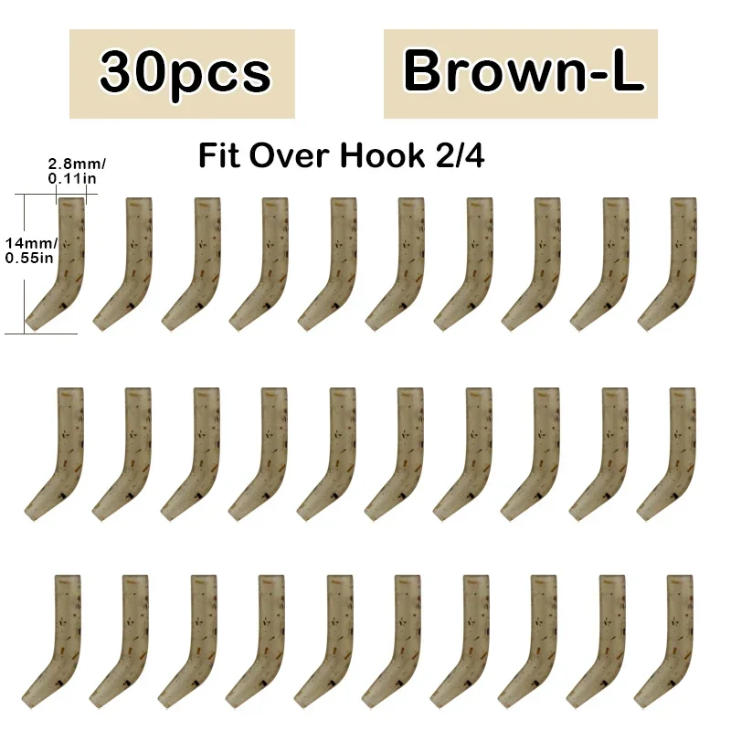 30pcs Karpervissen Haak Kickers D Rig Kicker Aligners Haken Mouwen Rigs Alle Kleuren Accessoires End Terminal Visgerei