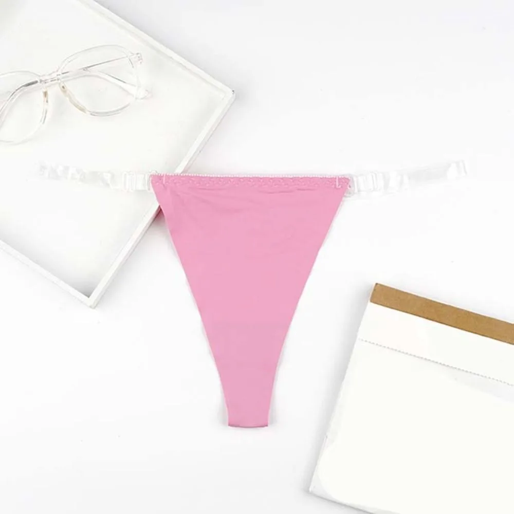 Soft Briefs Ice Silk Bikini Thong Simple Thin Style Women's Seamless Panties Sexy Underwear Girl
