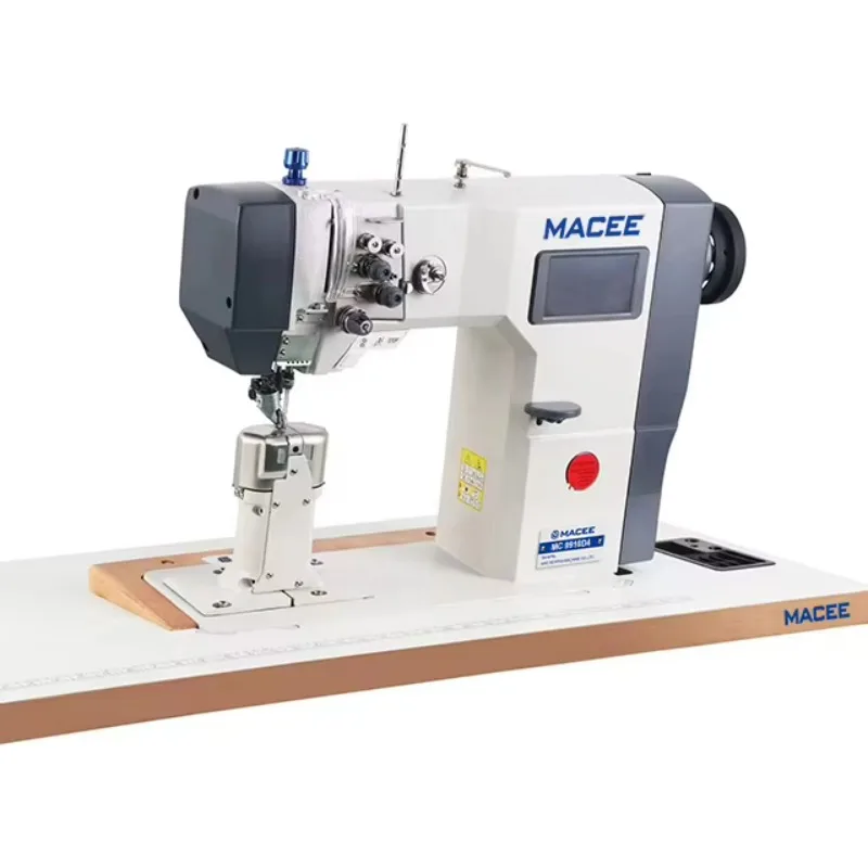 MC 9910D4 Stepping Motor Single Needle Post Bed Poller Presser Foot Sewing Machine With Auto-Trimmer