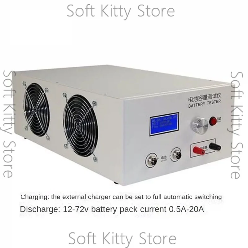 New Ebc-B20H 12-72V 20A Lead Acid Lithium Battery Capacity Tester Support External Charger Charging and Discharging 100-240V.