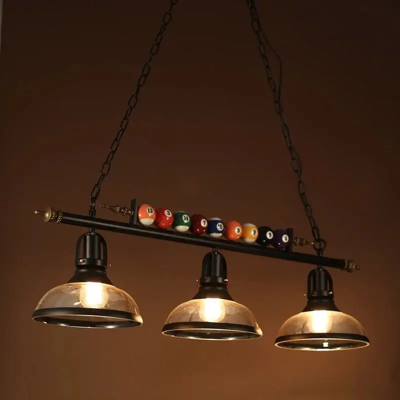 American Retro Chandelier Light Restaurant Bar Clothing Shop Billiards Shop Nostalgic Dining Room Home Deco Lamps