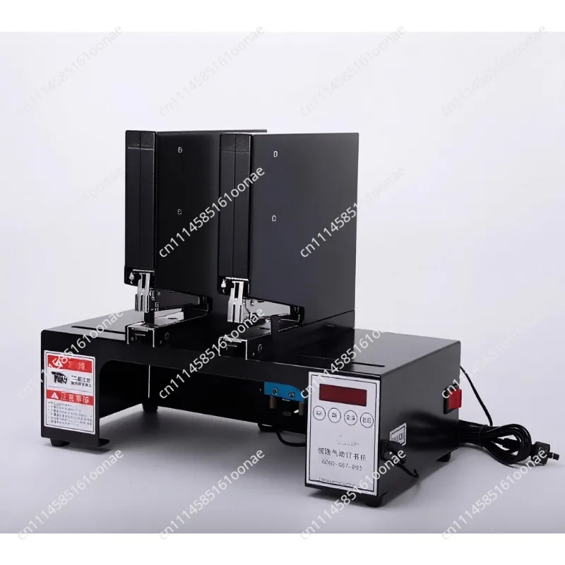 Touch Control Quick Pneumatic Stapler - Double Head, Triple Head, Automatic Punch Head Protection