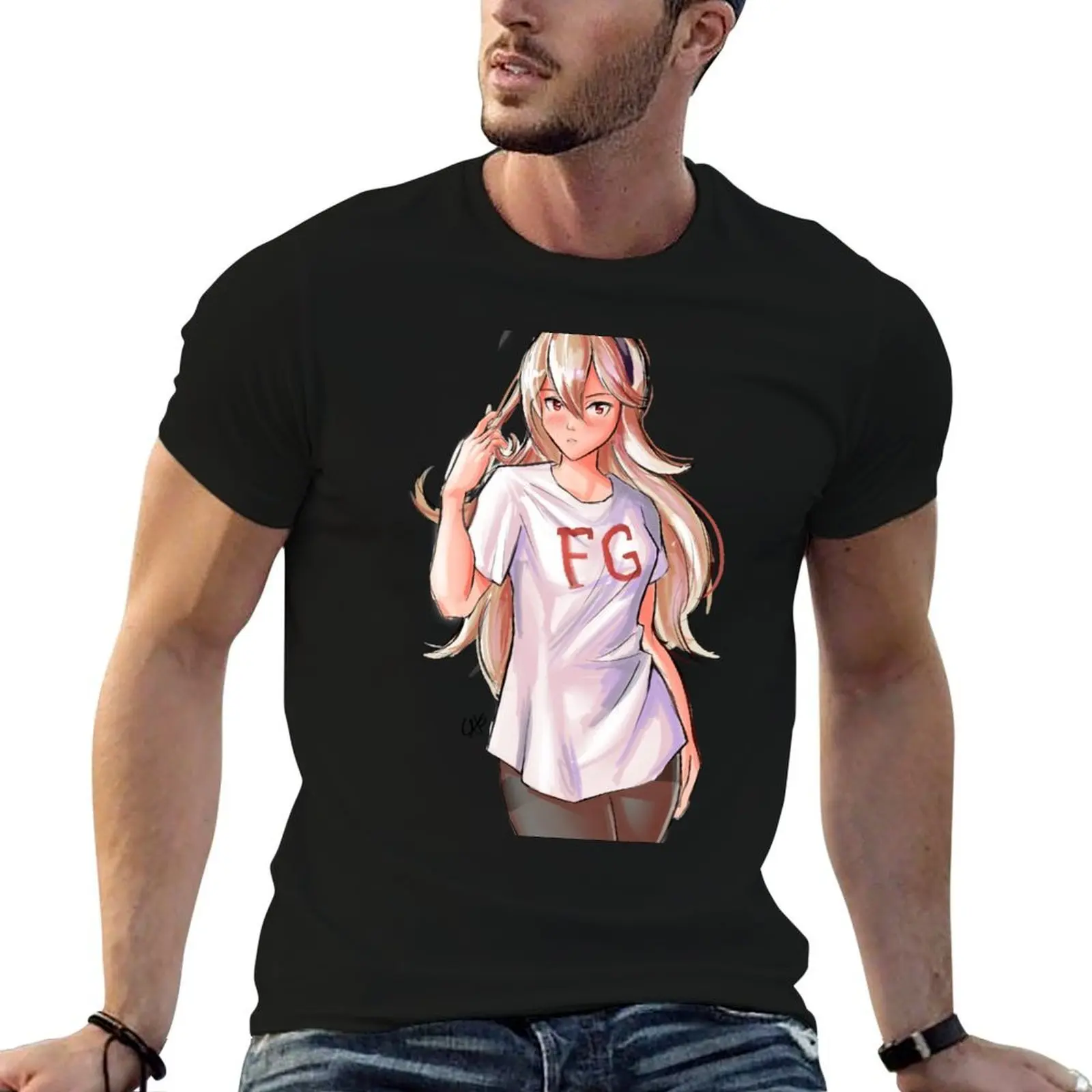 

Casual Corrin (Fire Emblem) T-Shirt t shirts for man cotton funny t shirt personalised T-Shirt