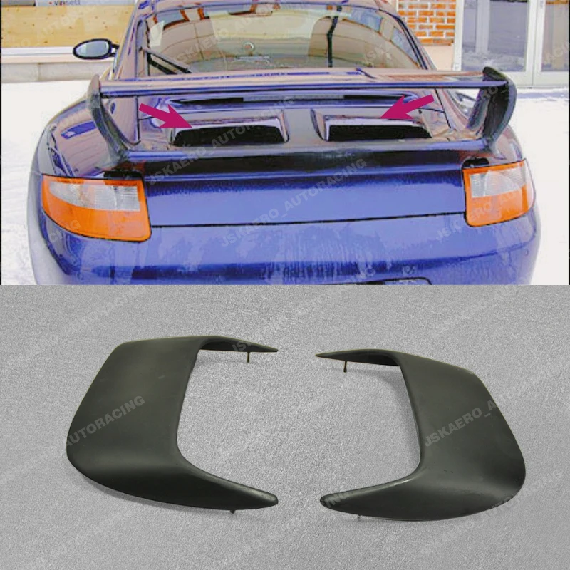 For Porsche 997 Rear Trunk Boot OE Vent Air Duct Cover Trim FRP Unpainted 2PCS car bodykits