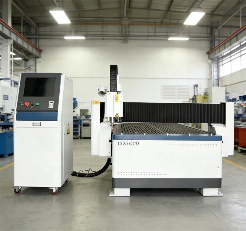CNC Router 1325 Cutting Engraving Vacuum Table CCD Camera Wood Advertising Billboard Acrylic Letter  Aluminum LEYU System