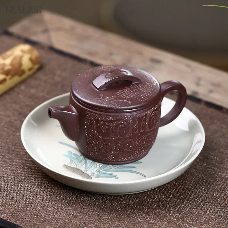 250ml Antique Yixing Purple Clay Teapot Handmade Customized Filter Kettle Household Beauty Tea Infuser Chinese Zisha Tea Set