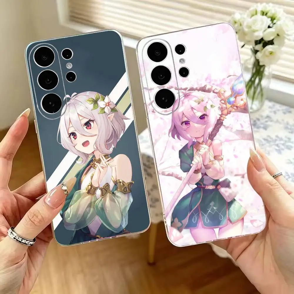 Kokkoro Princess Connect ReDive Transparent Phone Case For Samsung S25,S24,S21,S22,S23,S30,Ultra,S20,Plus Soft Cover