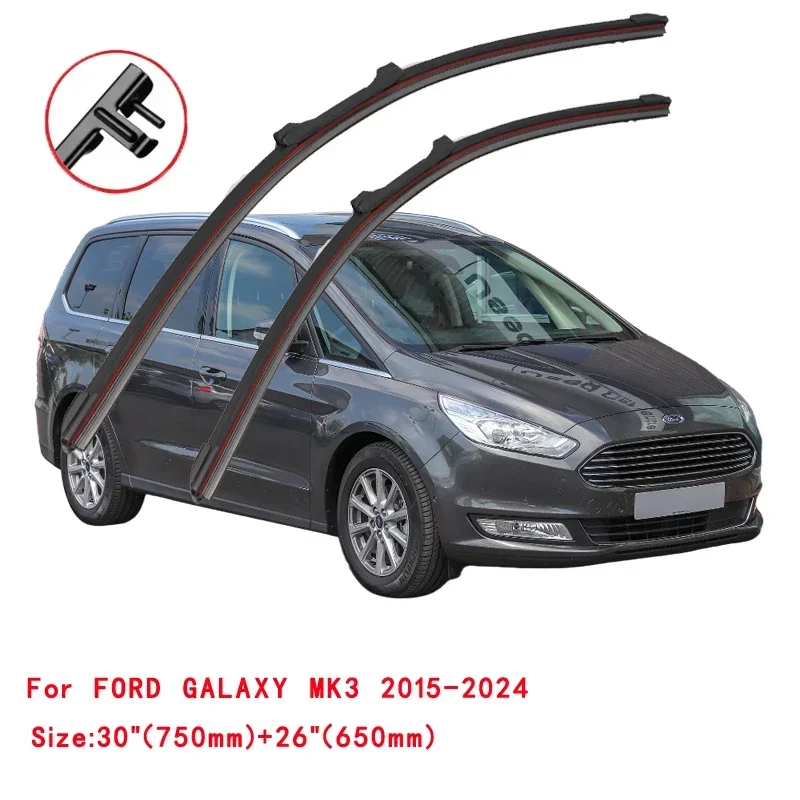 For FORD GALAXY MK1 MK2 MK3 1995-2024 WGR Car Windshield Wiper Blade Front Windscreen Windshield Brushes Washer Window Cleaning