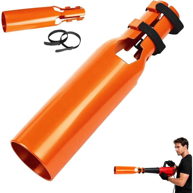 

Leaf Blower Booster Universal Leaf Blower Extension Nozzle Attachment Cordless Leaf Force Air Booster for 2–4 Inch Blower Tubes