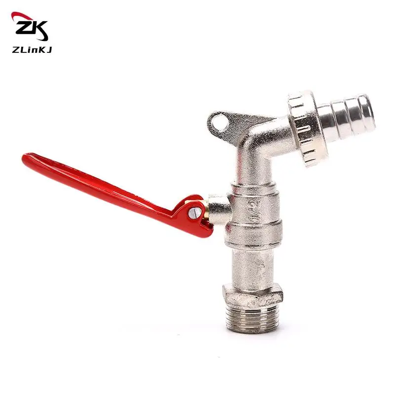 Alloy 1/2 Inch Brass Thread Water Tap Lockable Faucet Garden Hose Faucet with Lock Water Tank Connector Replacement Tools