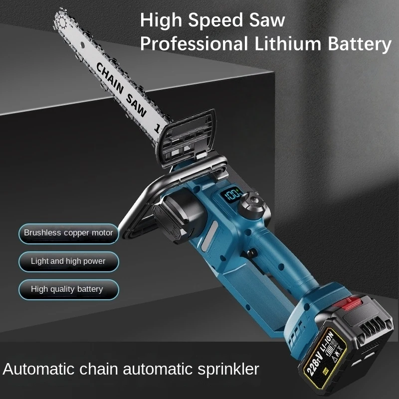 High Speed Saw Chainsaw Handheld Logging Saw Kettensäge Akku Tronçonneuse À Batterie TronçonneuseÉlectrique무선전기톱무선 전기톱