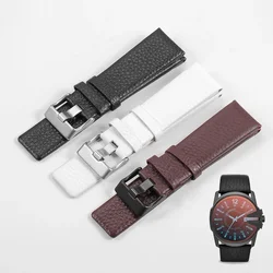 For Diesel Strap Genuine Leather Needle Buckle Large Dial Dz4323 1657 4343 Accessories Men Women 22 24 26 27mm Watch Strap