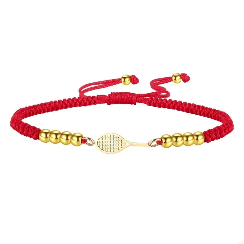  Openwork Racket Necklace Chain Adjustable Braided Cord Unisex Jewelry