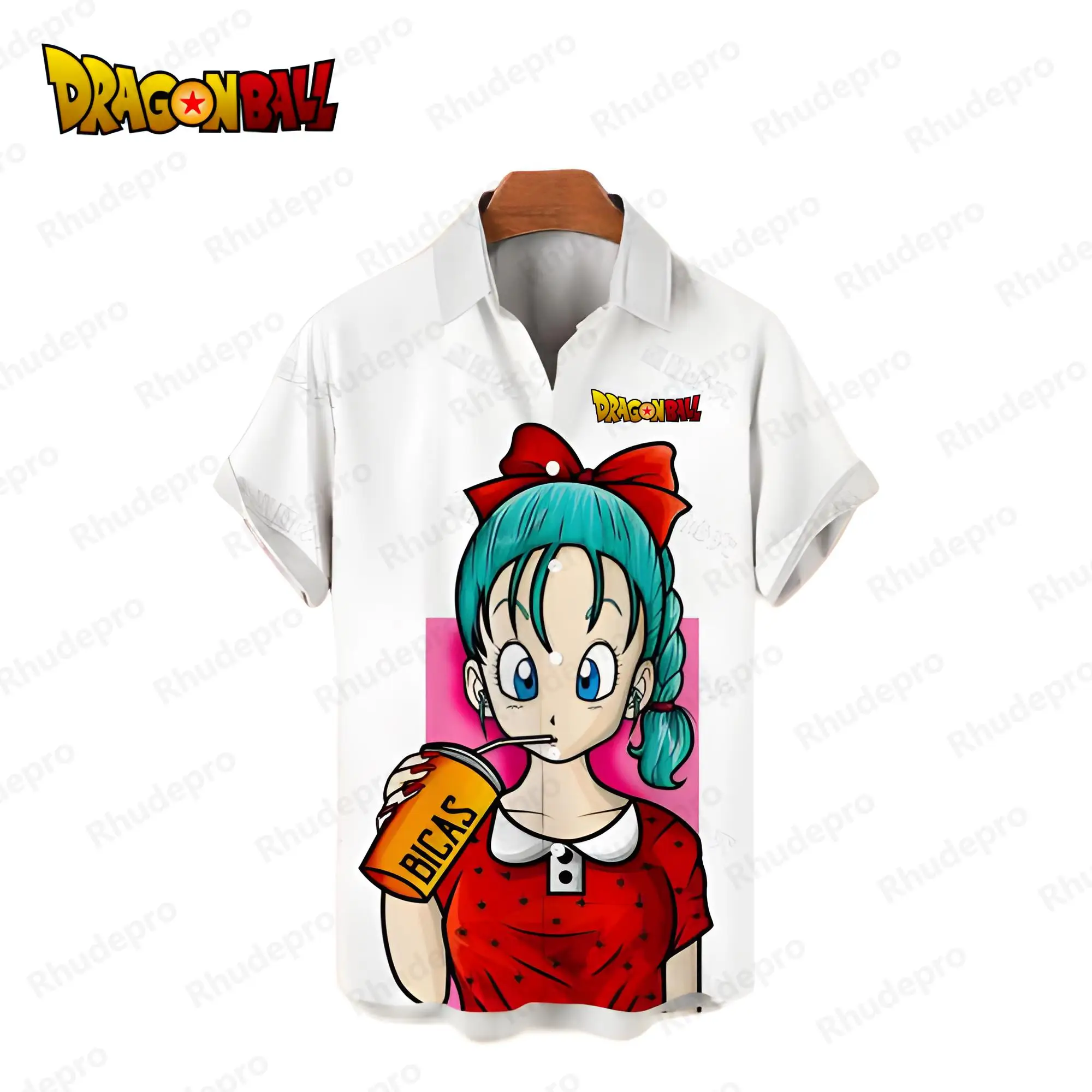 Men\'s Shirts Vegeta Dragon Ball Z Goku Harajuku Man Clothes Japanese Fashion Super Saiya Oversized Blouse Summer Streetwear