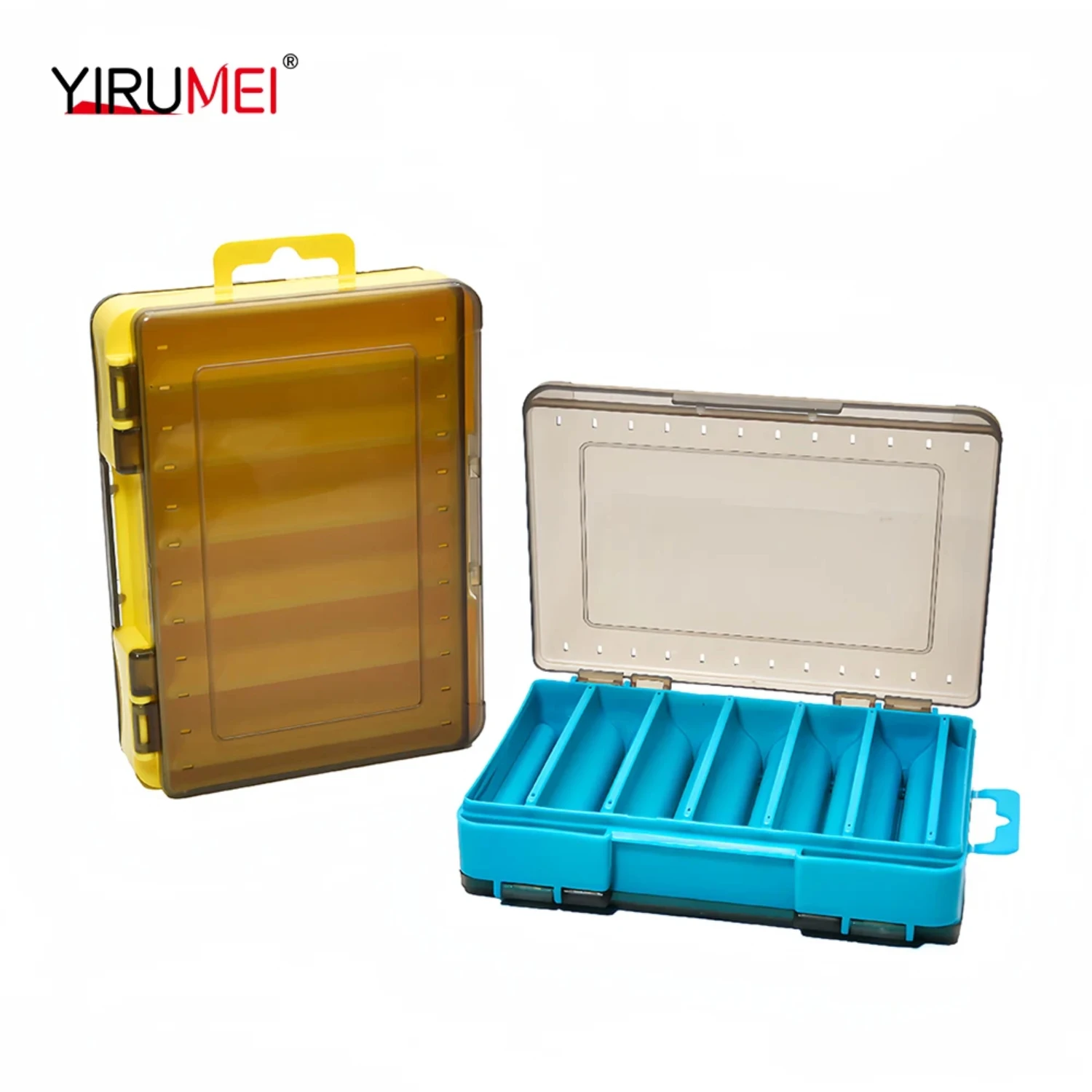 

Doublex Sided Fishing Tackle Box 12 Cells Bait Lure Hook Box Fishing Tool Accessories Box Wobblers