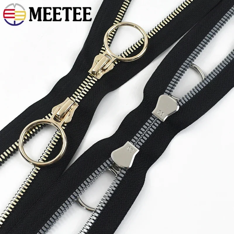 5 # 8 # 60-100 سنتيمتر الراتنج السوستة المفتوحة نهاية مزدوجة المتزلجون يا حلقة مجتذب سترة حقيبة الديكور البريدي طقم تصليح DIY بها بنفسك الخياطة اكسسوارات #5