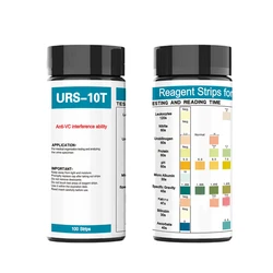 URS 10-In-1 Urine Test Strips Testing UTI Urinalysis Kit For Ketosis PH Protein Monitor Kidney Function Indication Of Health