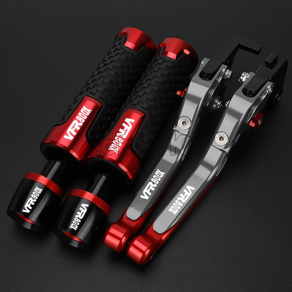 FOR HONDA VFR800X Crossrunner 2011-2014 2013 2012 Motorcycle Accessories Adjustable Brake Clutch Levers Handlebar Grips Aluminum