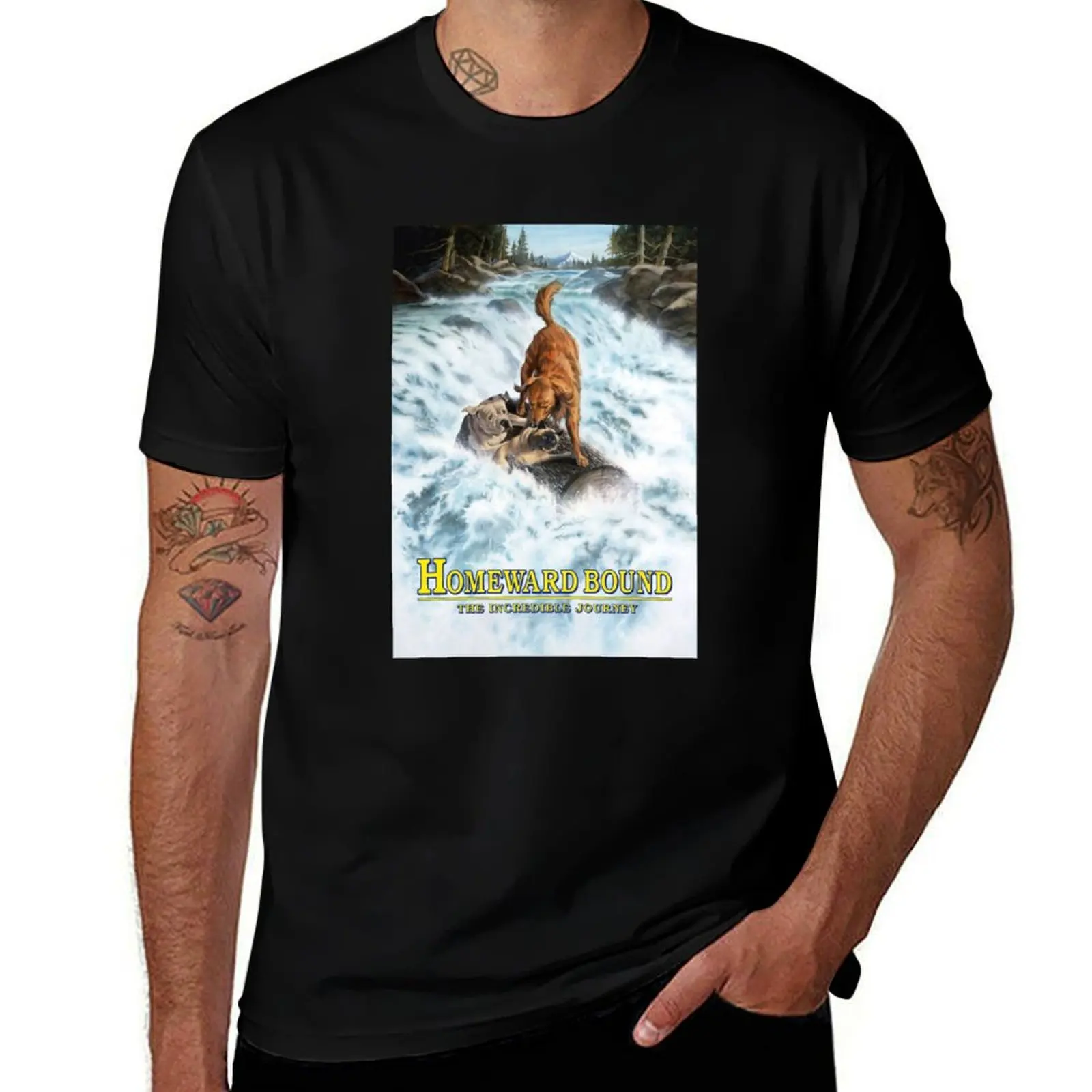 Homeward Bound The Incredible Journey T-Shirt Basic Solid Color Short Sleeve T-Shirt