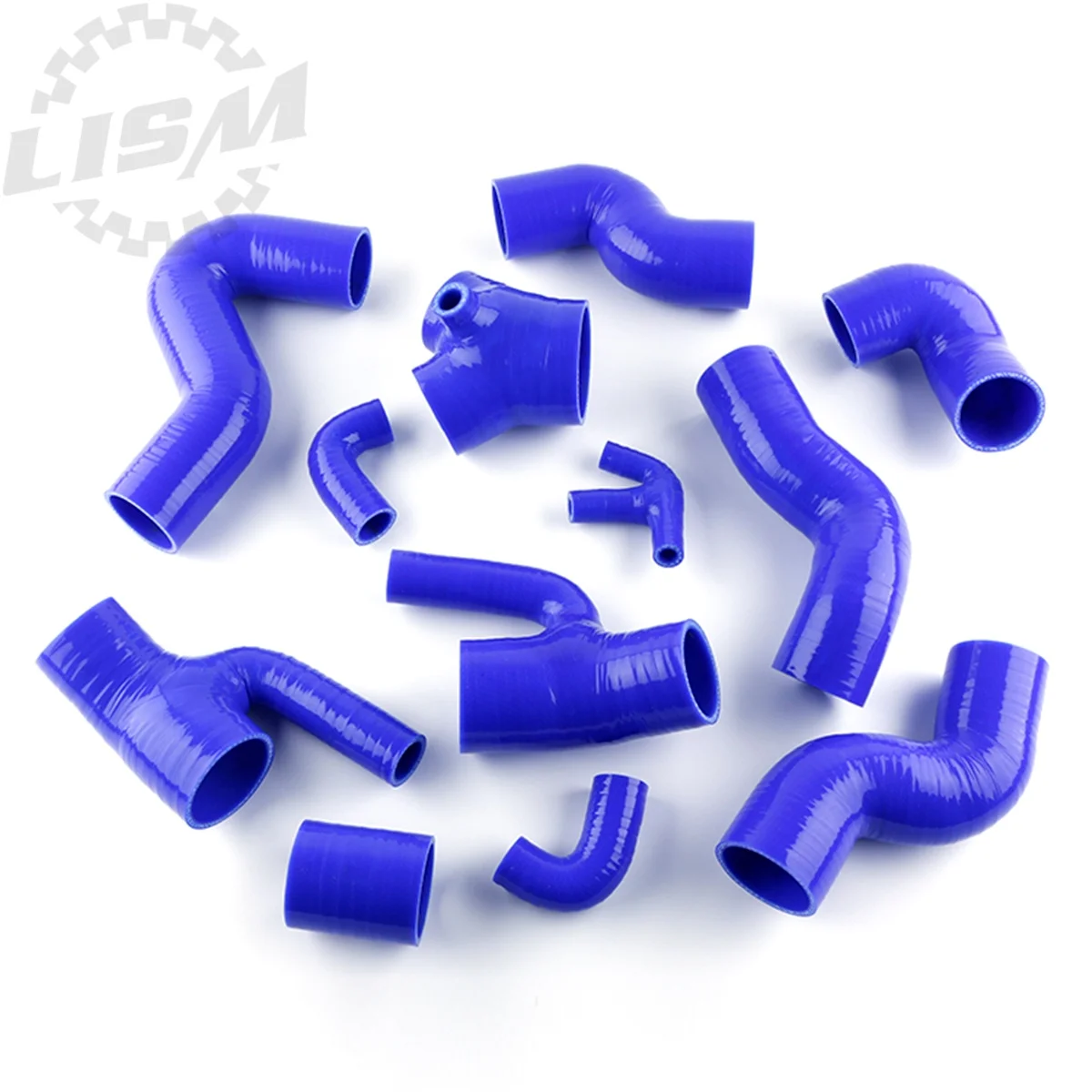 12PCS 3PLY For 1997-2001 Audi RS4 B5 S4 A6 C5 2.7L Biturbo Silicone Intake Radiator Boost Hose Kit Replacement Parts 1998 99 00