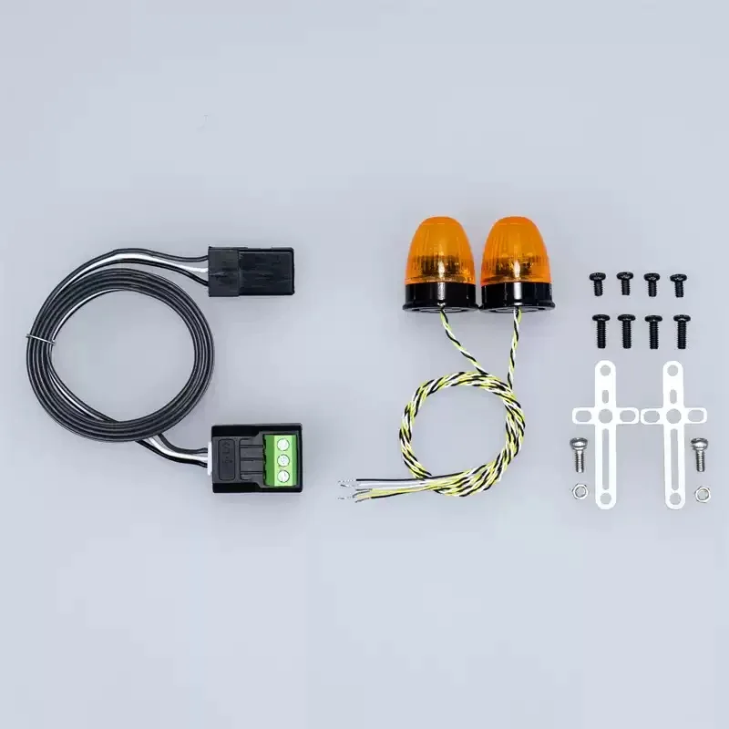 RC 1/14 JUWUBA LKW LED Gelbes Rotierendes Licht Technische Leuchte für Tamiya für SCANIA Bagger Bulldozer für LKW DIY-Teile – Detail 3
