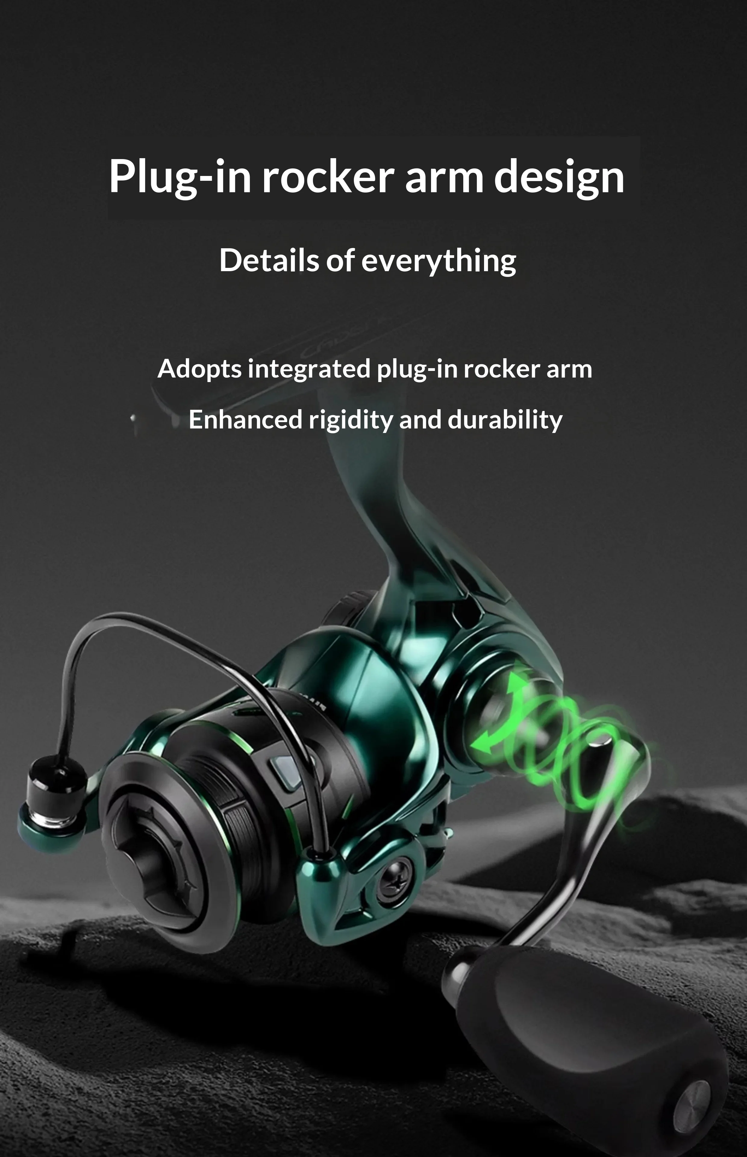 Cadence 250 Spinnfischrolle Mini Metallspule Ultraleicht Glatte Spule Angelrolle für Süß- und Salzwasser Pro – Detail 21