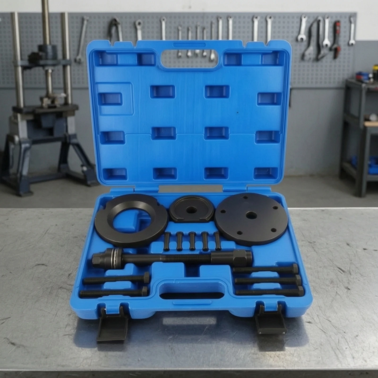 Bearing Removal Tool with Case Universal Bushing Removal Tool Kit Bushing Installer Kit Interchangeable Puller Set Long-Lasting