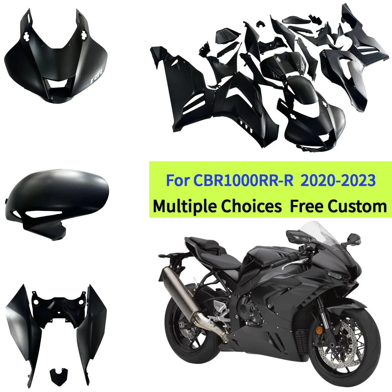 

Matte Black Fairings For HONDA CBR1000RR-R 2020 2021 2022 2023 Motorcycle Aftermarket Bodywork