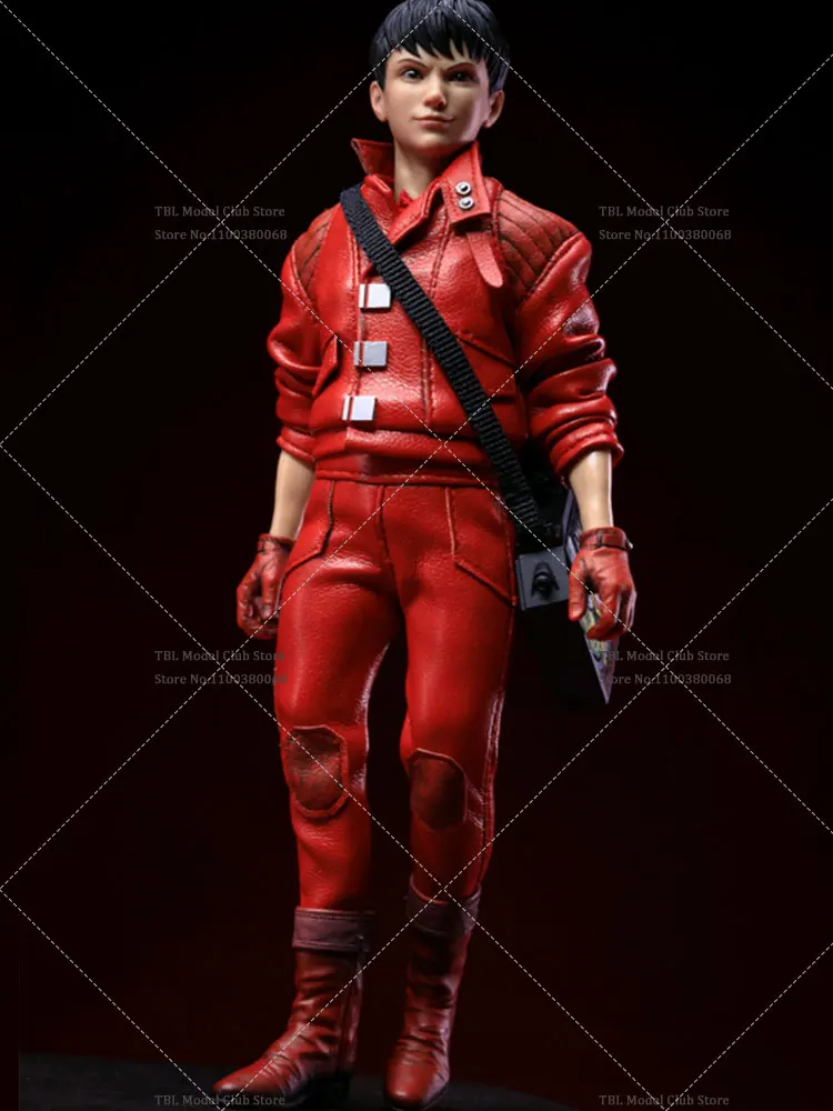 SACRED TOYS 001 1/12 Scale Male Soldier Motorcycle Boy Red Leather Clothes Full Set 6inch Action Figure Doll