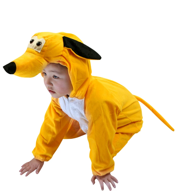 2-15 jaar oude kinderen dier cosplay pyjama winter warm jongens en meisjes dier rompertjes kostuum geschikt voor feesten cosplay