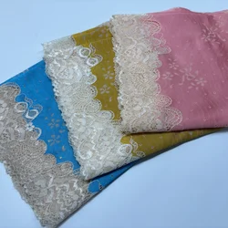 Stretch Lace Trim DIY Lingerie Accessories Neon Embroidered Elastic Lace Fabric for Bra Sewing Crafts
