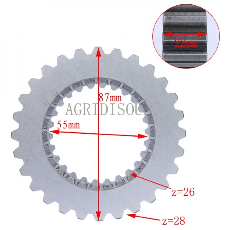 durable：For foton lovol part tractor OEM TD2S372060002 gear gear base