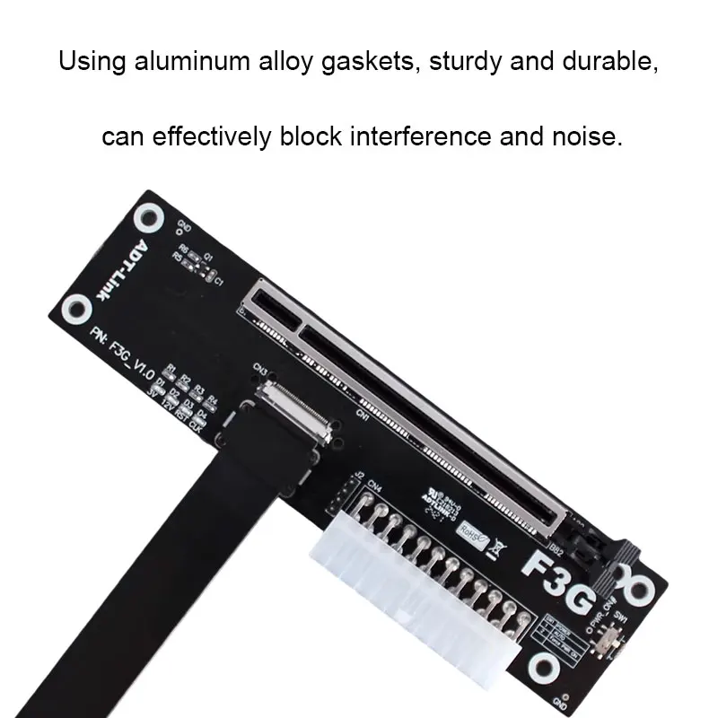 ADT-Link eGPU M.2 NVMe GPU Dock PCIe 5.0 x4 High Speed PC Notebook Laptop to External Video Graphics Card M.2 M Key to PCI-E X16