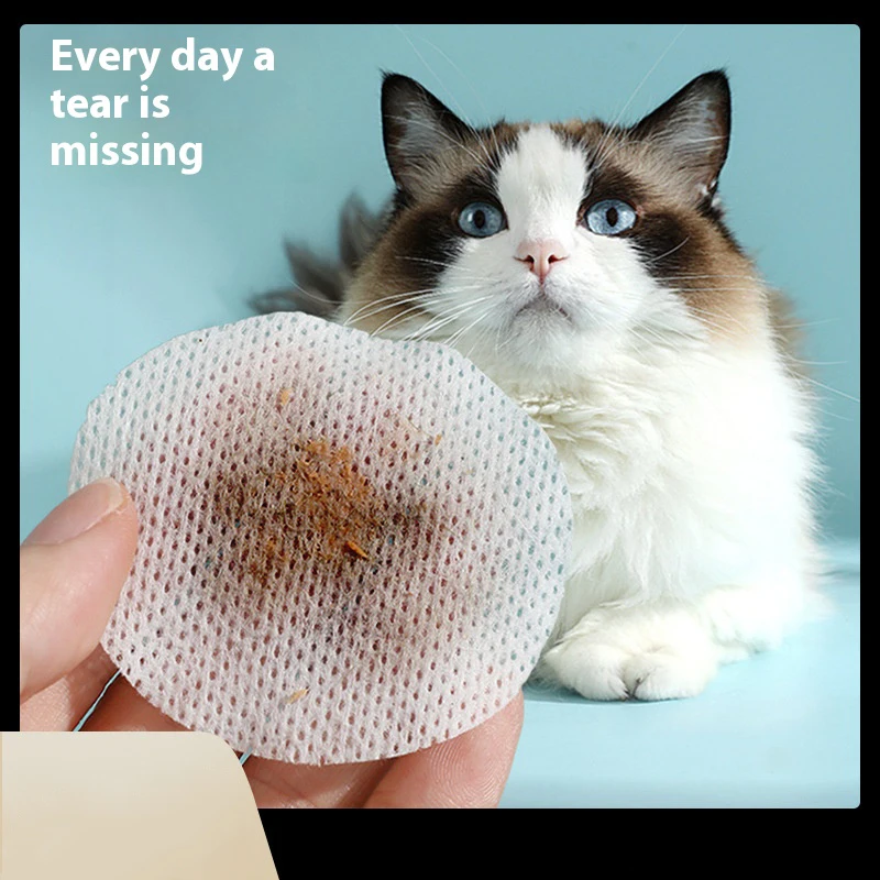 200 Pieces of Pet Wipes Can Be Used for Portable Cat and Dog Eye Cleaning and One-Time Improvement of Tear Stains and Eye Dirt