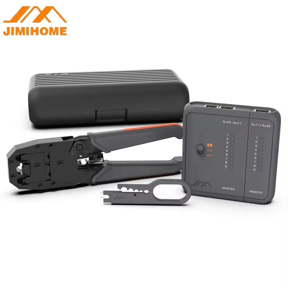 JIMIHOME JM-GTW5N Network Toolkit Wire Stripper Network Tester Cable Stripping Plier Crimp Pliers RJ45 Network Cable Connector