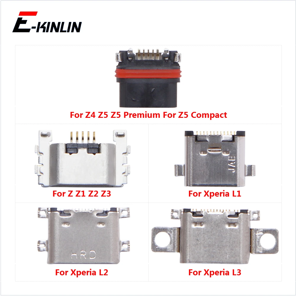 USB Jack Connector Charging Dock Plug Port For Sony Xperia L1 L2 L3 M5 M4 Z Ultra Z5 Premium Z1 Compact Z3 Z4 Charge Socket