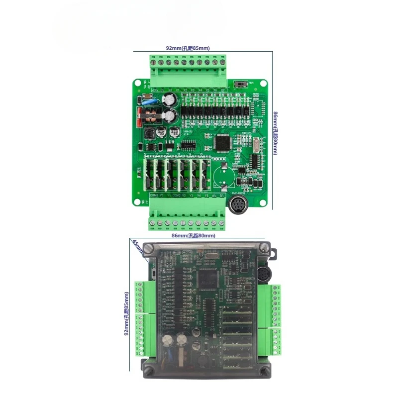 PLC industrial control board FX2N-14MT2AD2DA clock analog programmable controller RS232RS485