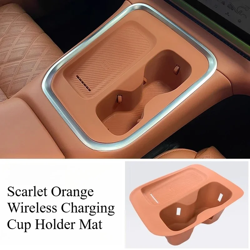 Silicone Cover Central Control Wireless Cup Pad for Leapmotor C16 2026, Car Interior Modification Accessories