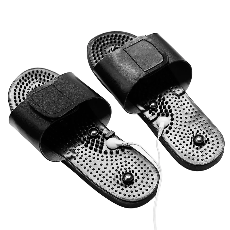 Electric Tens Therapy Massager Slippers For EMS Pulse Physiotherapy Stimulator Magnet Foot Pain Relief Blood Circulation Machine