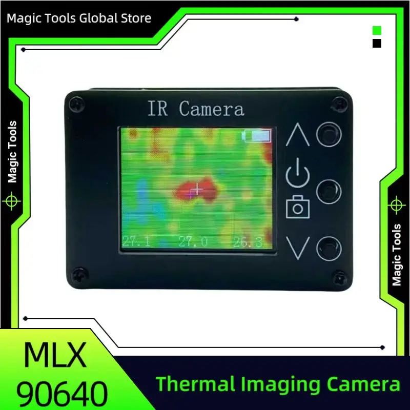 Mini Infrared Thermal Imaging Camera- 32x24 Pixel Resolution Portable Temperature Detector Gun with -40℃ to 300℃ Range Type-C