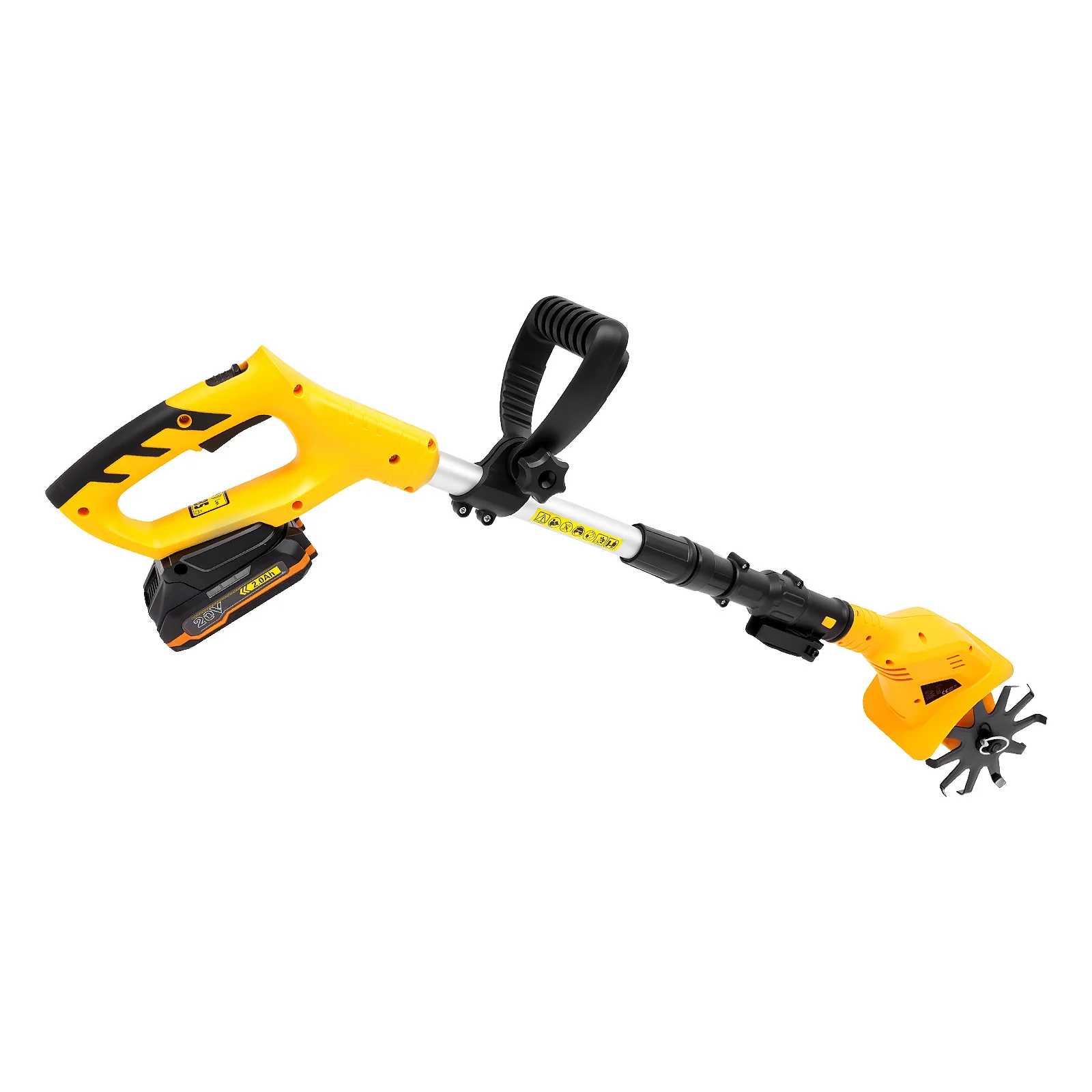 Cordless Tiller Cultivator, Handheld Electric Tilling machine, Handheld Micro Tiller for Garden, Yard, Farm, Orchard, Flowerbed