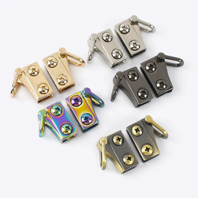 4/10Pairs 20/30mm Metal Bag Side Connector Buckles Handbag Handle Ring Clasp Crossbody Strap Repair Screw Hardware Accessories