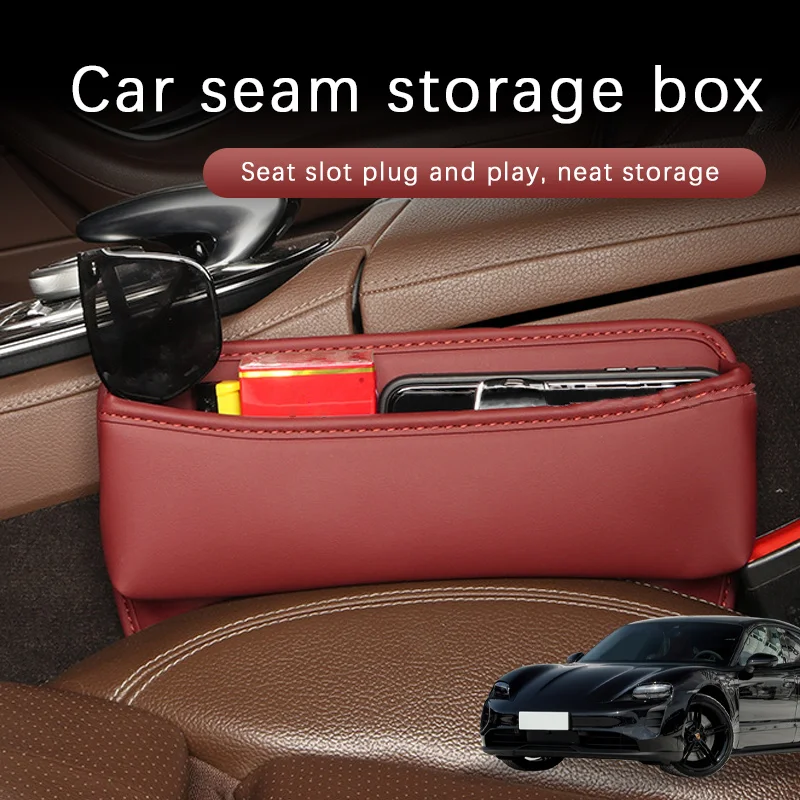 

Car Seat Gap Side Organizer Multifunctional Console Gap Filler Side Storage Bin Car Interior Storage Bag For Porsche Taycan