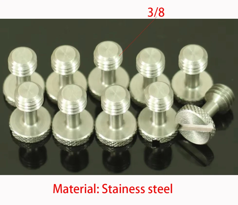 

10 стальных длинных винтов для камеры 3/8"-16 для штатива и быстросъемной пластины (упаковка из десяти штук), винты 3/8 для камеры и штатива