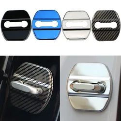 4Pcs Car Door Lock Cover Trim Case for Nissan Almera Juke Sentra Tiida X-Trail Rogue New Sunny Kicks Protector Accessories