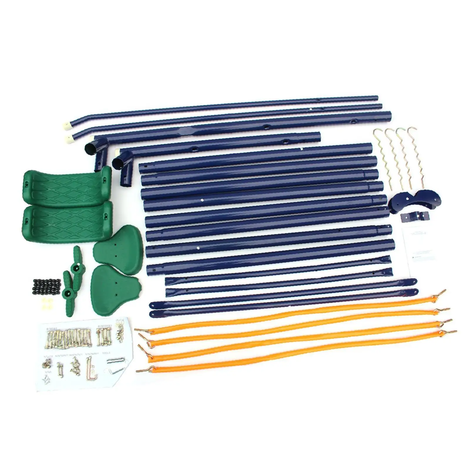 Metal Swing Set Outdoor with Glider for Kids, Toddlers, Children