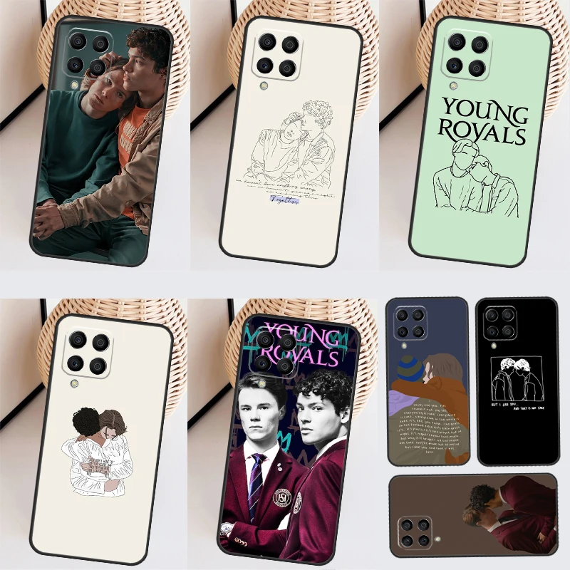 Young Royals funda de Simon y Wilhelm para Samsung Galaxy, M31s, M30s, M13, M23, M33, M53, M12, M22, M32, M52, M14, M34, M54, M31, M51, M20