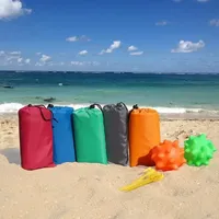 Pocket Blanket Portable Waterproof Mini Picnic Mat Outdoor Folding with Nails Beach Camping Moisture-proof Mat