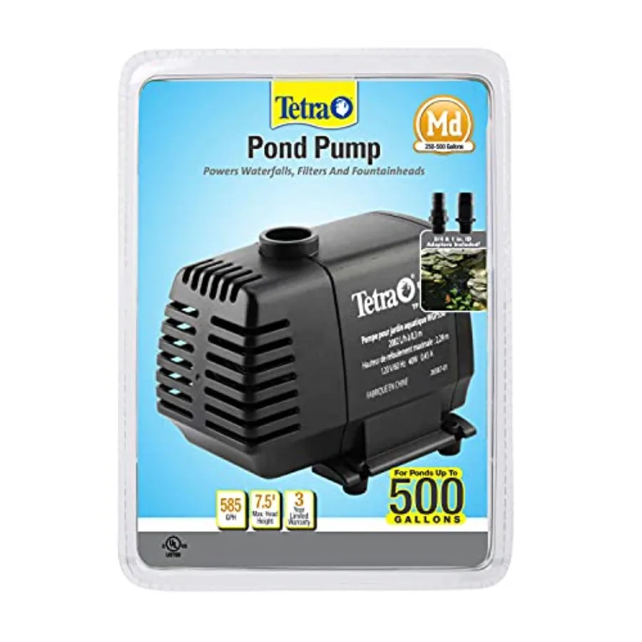 

Насос для пруда и сада, для водопадов, фильтров, фонтанных насадок, черный, от 50 до 500 галлонов