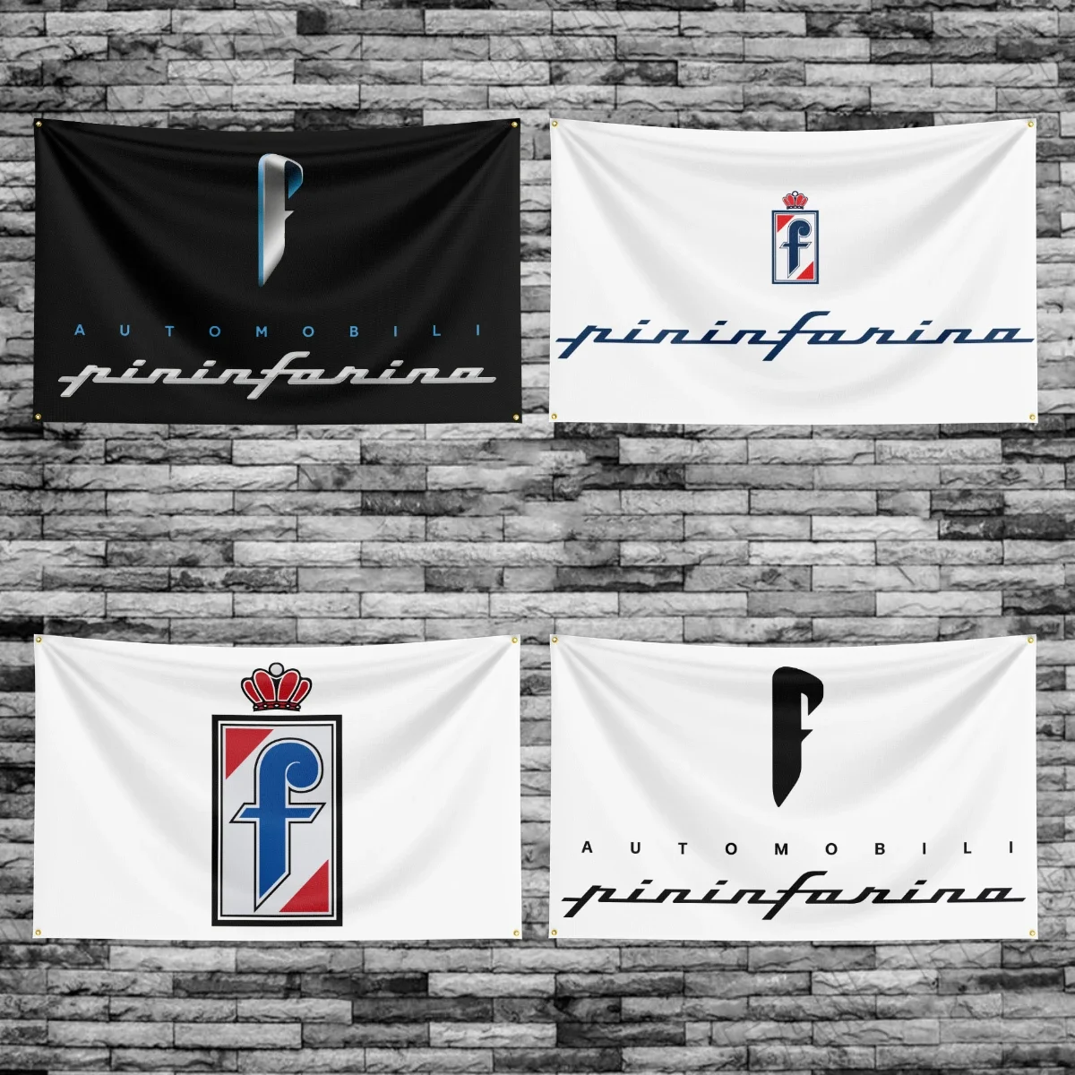 90*150CM Pininfarinas Racing Car Flag Banner Polyester Printed Garage or Bedroom Living Room Decoration